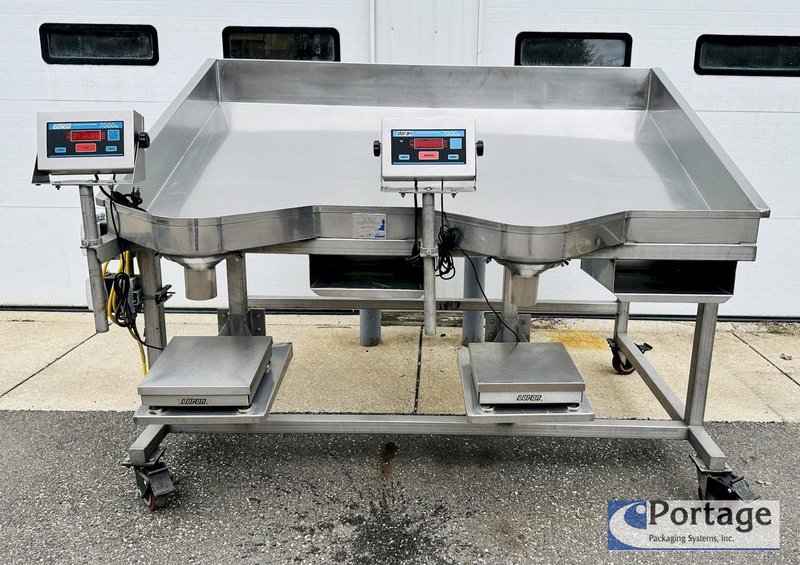 Heinzen Manufacturing  |  2720 Manual Produce Packing Table w/ Dual Scales