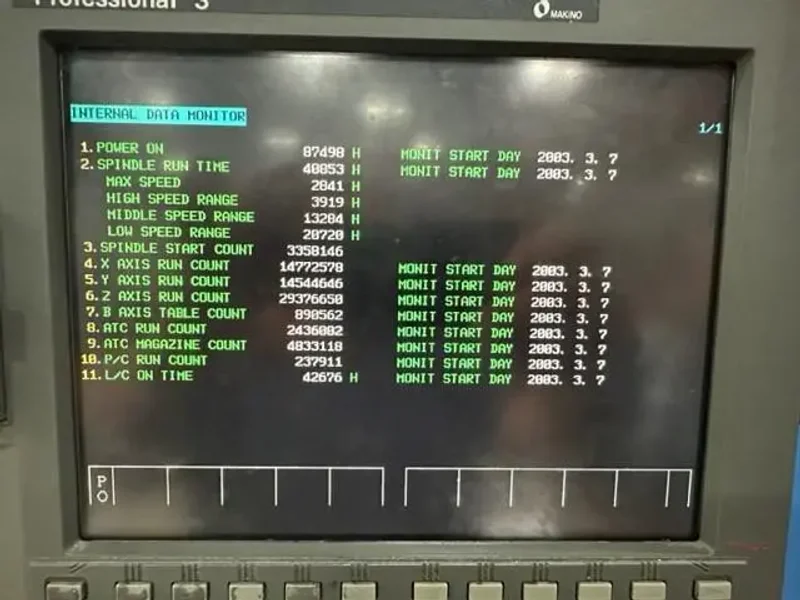 2003 MAKINO A51 | Machining Centers, Horizontal