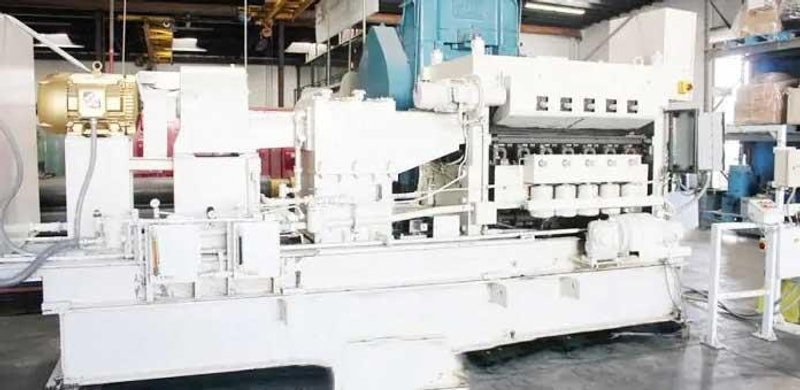 48" X 0.075" USED HERR VOSS HIGH PRECISION COIL LEVELER STRAIGHTENER, MDL. VIL 60/1.500-19/7 4HI, MOTORIZED BANK ADJUSTMENT (2) 3 HP MOTORS, INDIVIDUAL MOTORIZED BACK UP ADJUSTMENT, VACON SERIES X DIGITAL PROGRAMMABLE CONTROL, 7 FLIGHTS OF BACK UP ROLLS, FALK 6C102AS GEAR BOX, HORSEPOWER: 30, Stock # 14128