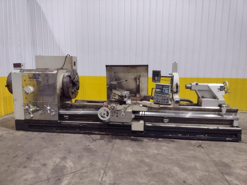 35" x 120" WILLIS MODEL #PK35 HOLLOW SPINDLE ENGINE LATHE 10" HOLE: YOBRO #24547