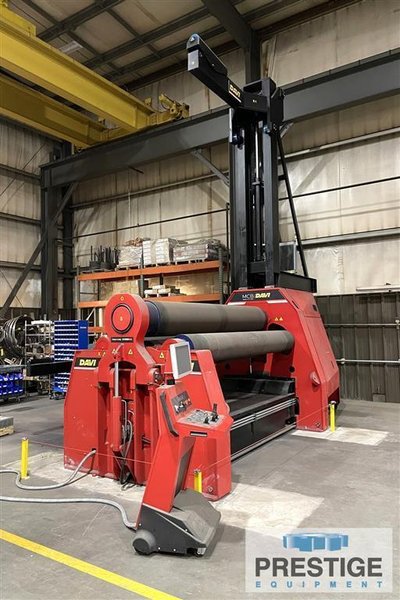 Davi MCB I30 1.62" x 10' 4-Roll Hydraulic Plate Bending Roll, Brand New Never Used