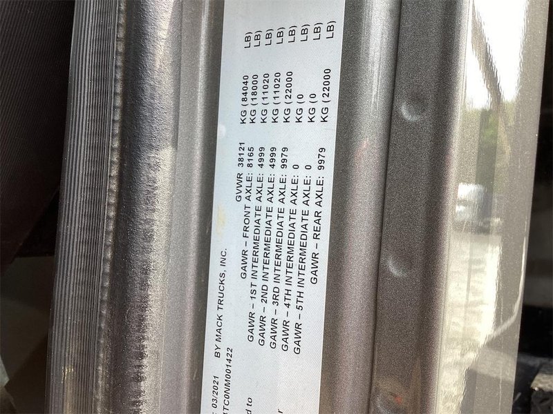 2022 Mack Granite 64F 1M2GR4TC0NM001422