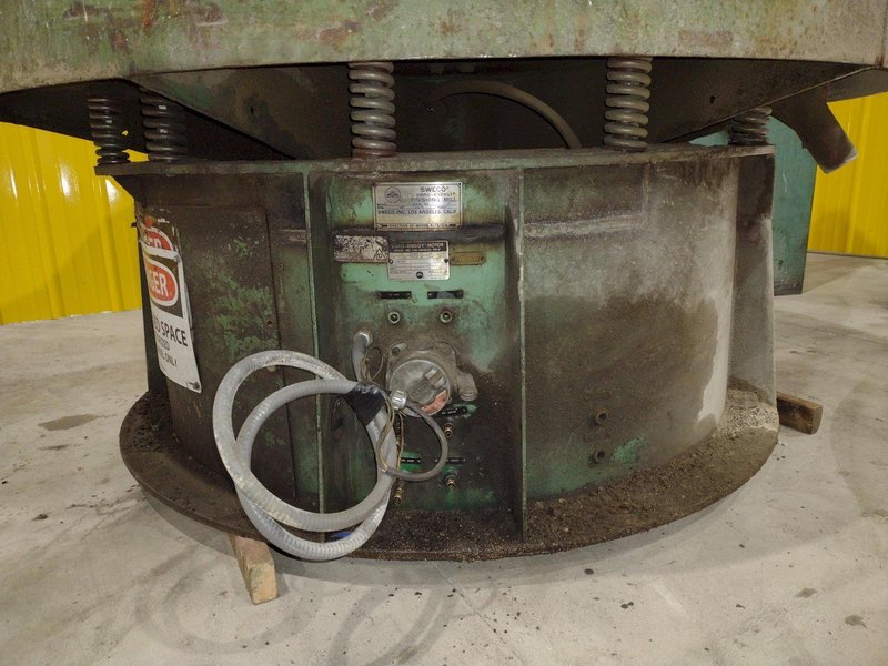 24 FT X 72&quot; SWECO MODEL #FMD-24LR ROTARY BOWL VIBRATORY PARTS DEBURRING FINISHER: STOCK #20082