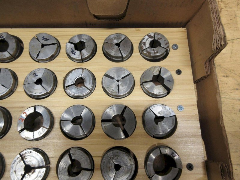 Hardinge S15 Collet Pads, (23 Sets)  Assorted Sizes and Shapes- Auction Item