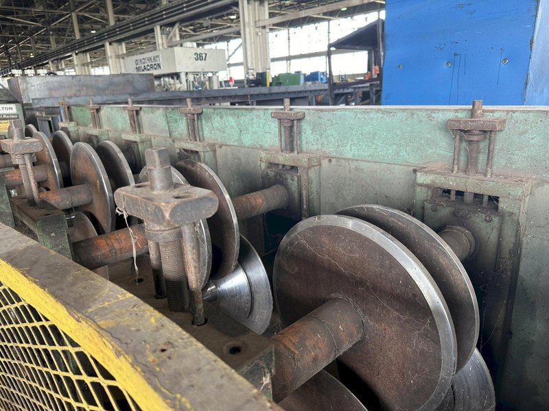 20 STAND x 2.5&quot; x 30&quot; PEARSON ROLLFORMER, TOOLED FOR RAKE &amp; GUTTER: STOCK 16970