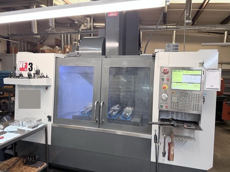 Haas VF-3 VMC, 2015 – Chip Auger, Video Available