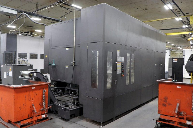 Okuma MA-600HII CNC Horizontal Machining Center, 2019 – Chip Conveyor, Through Spindle Coolant