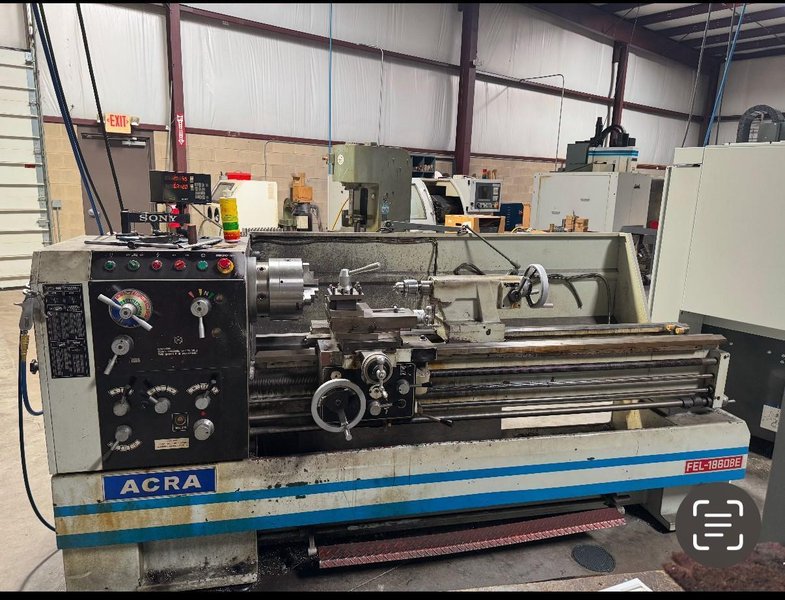18&quot; x 60&quot; ACRA Model FEL-1860BE Geared Head Engine Lathe