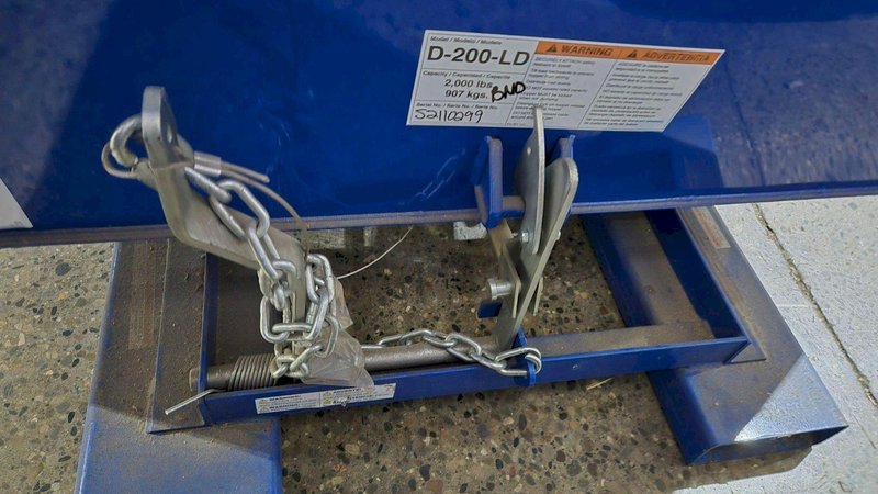 U-LINE D-200-LD 2000LB CAPACITY SELF DUMPING HOPPER – NEW