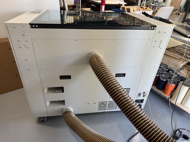 80 Watt Trotec Speedy 360  CO2 Laser Engraver, 2022 – 32″ x 20″ Bed, Dust Collector