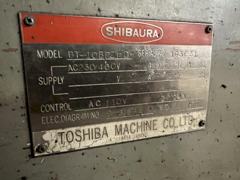 4&quot; SHIBAURA MODEL BT-10B TABLE TYPE HORIZONTAL BORING MILL: STOCK #18188
