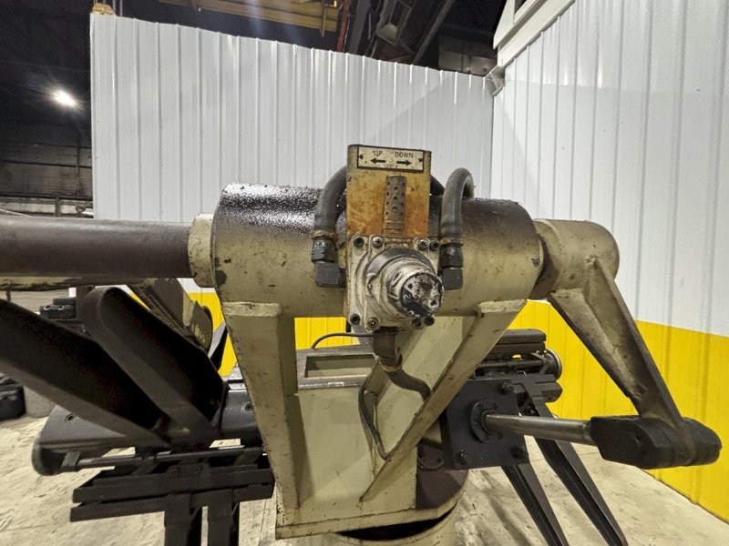 4,000 LBS X 18″ CWP MODEL #3RD18 PULL OFF DOUBLE END UNCOILER COIL REEL USED