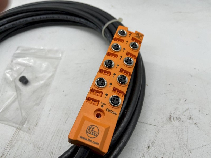 32&#039; IFM EFECTOR MODEL EBC055 SPLITTER BOX WIRING BLOCK, ZDO8F039MSS0010H10: STOCK #16020