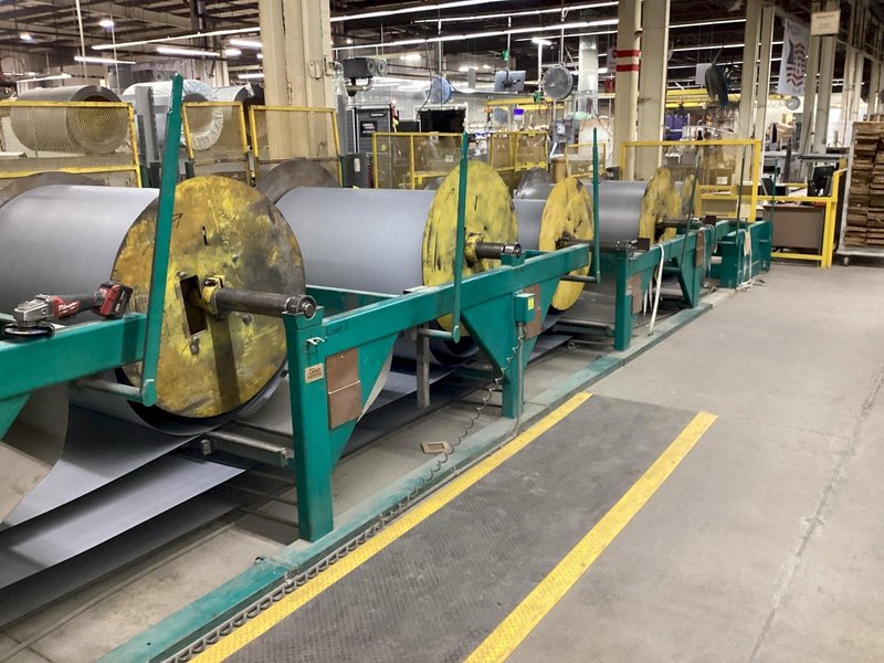 60” IOWA MODEL #GAF60-6 COIL SLEAR LINE WITH PUNCHES: YOBRO #24552