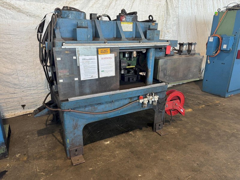 196 TON X 20” WIDTH X 1” FRANKLIN MODEL #B5196-20 AUTOMATIC FLANGE/PLATE LINE. STOCK # 0663625