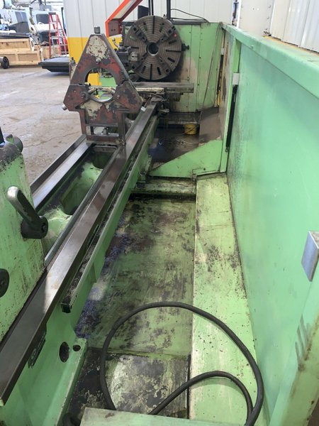 25&quot; X 120&quot; DOALL ROMI MODEL 25H GAP BED ENGINE LATHE W/ 4&quot; HOLE: STOCK #12892