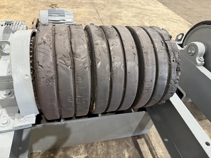 120 TON (240,000 LBS) RANSOME PANDJIRIS POWERED TANK TURNING ROLLS, POWER &amp; IDLER: STOCK #23144