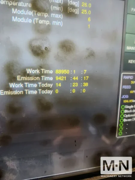 2014 4000 WATT MAZAK OPTIPLEX FIBER CNC LASER