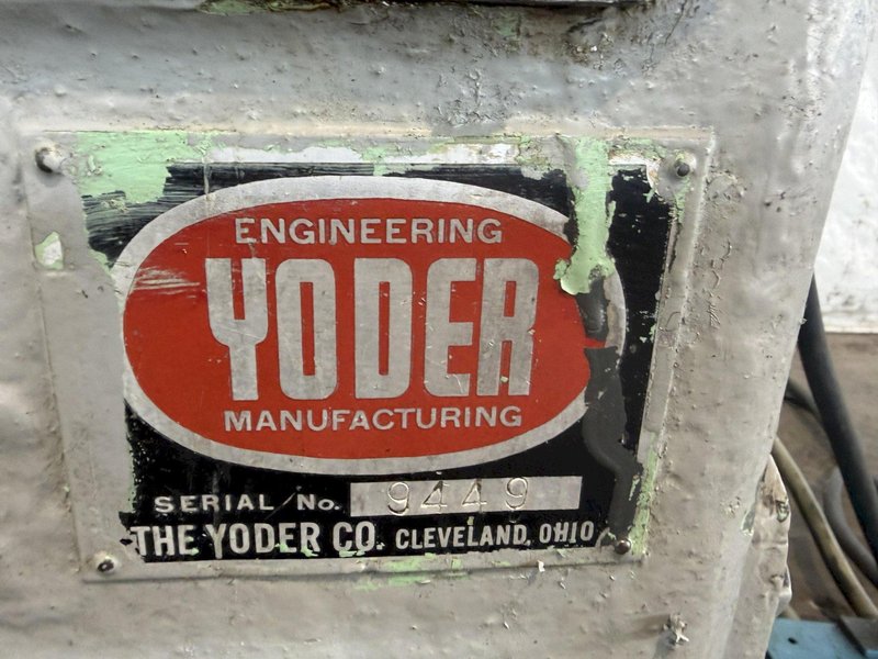 25 TON YODER MODEL P-25 OPEN THROAT CUTOFF PRESS. STOCK # 0436626