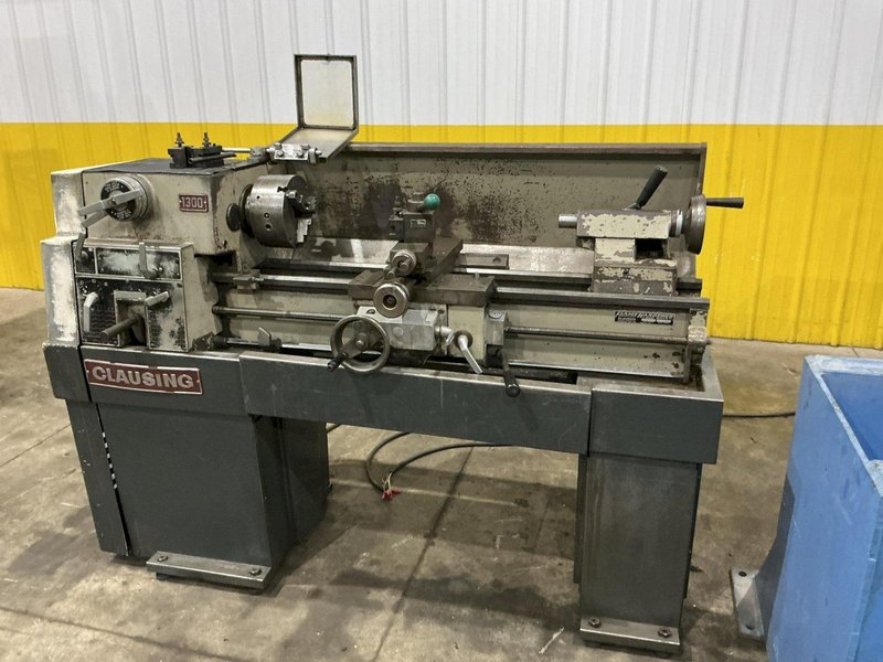 13" CLAUSING MODEL #1300 ENGINE LATHE, 1.75" HOLE : YOBRO #25355