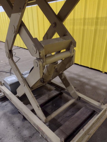 4,000 LBS X 72" X 36" GLOBE INTERNATIONAL HYDRAULIC SCISSOR LIFT TABLE, 110V: STOCK #20941