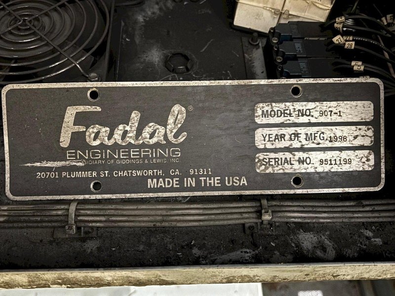 1996 FADAL MODEL #VMC6030 CNC VERTICAL MACHINING CENTER CNC88HS CONTROL: YOBRO #24049