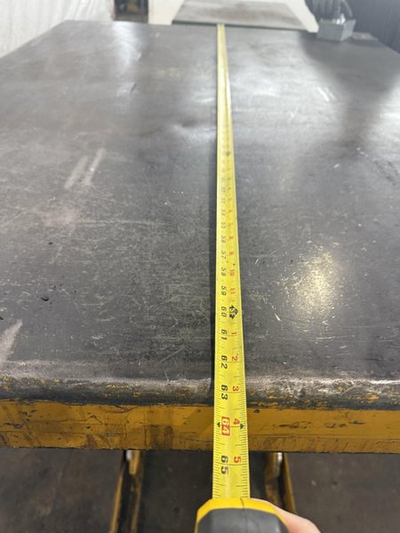 6,000 LB X 48" X 64" ECOA MODEL HLT HYDRAULIC LIFT TABLE. STOCK # 1009124.