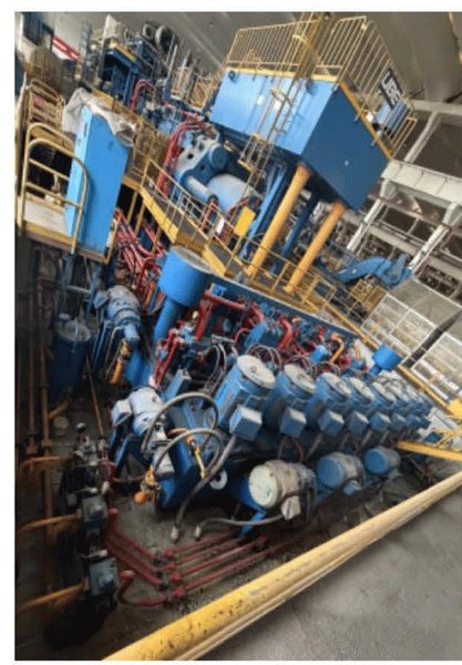 One Used 6800 MT UBE Aluminum Extrusion Press (14594)