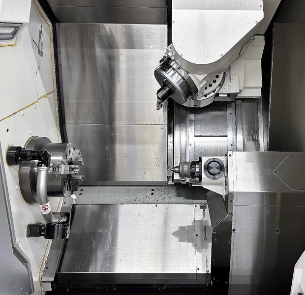 OKUMA Multus B300II CNC Multitasking Lathe, OSP-P300S, Only 595 Cutting Hours, 10K RPM, 40 ATC, 20HP, New 2014