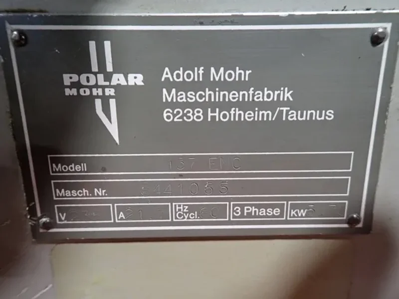 POLAR MOHR 52" PAPER SHEAR  -  137 EMC
