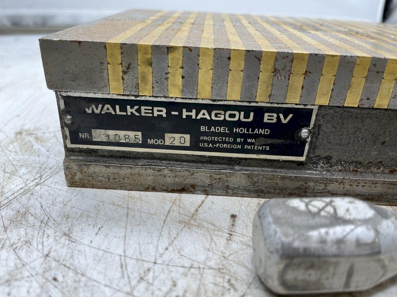 18&quot; x 6&quot; WALKER HAGOU BV MODEL 20 NR. 1085 MAGNETIC GRINDING CHUCK: STOCK #16298