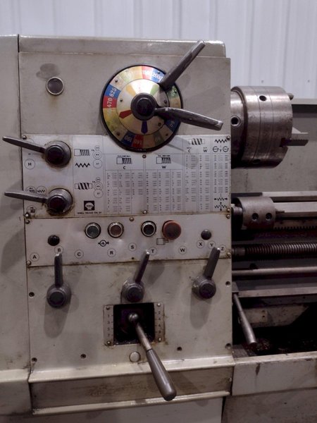 15&quot; X 50&quot; CLAUSING COLCHESTER MODEL #15 ENGINE LATHE, 2-3/16&quot; HOLE: STOCK #19155