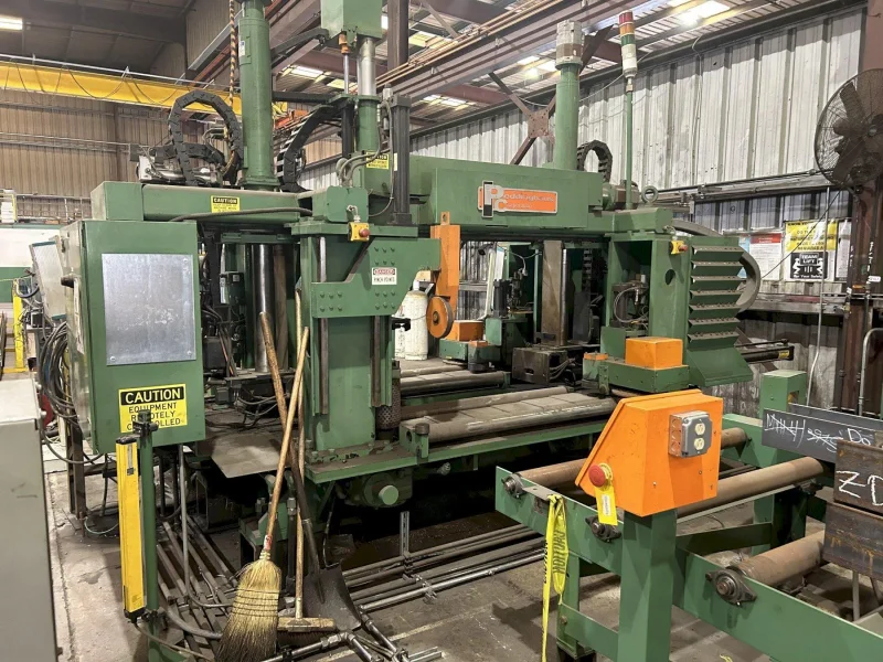 50" x 24" x 6" PEDDINGHAUS ABCM-1250-3D CNC AUTOMATIC BEAM COPING MACHINE