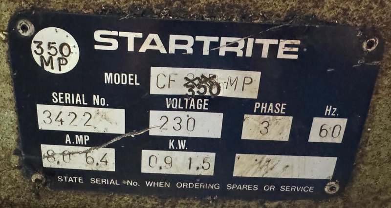 14" Startrite Cold Saw CF 350 MP, Miter, 4" Rounds, Low Price