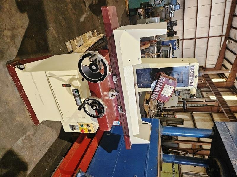 6" X 18" CHEVALIER FSG-618M HAND FEED SURACE GRINDER with Roller Bearing Table