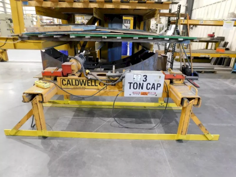 3 TON CALDWELL MODEL #60S-3-60 STRONG BAC POWERED MOTORIZED SHEET LIFTER: YOBRO #25899