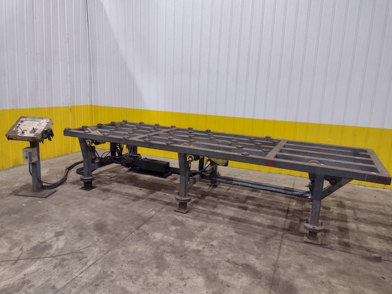 16&#039; POWERED INFEED TABLE, USED FOR LOADING SHEETS IN A SHEAR / BRAKE: YOBRO #24335