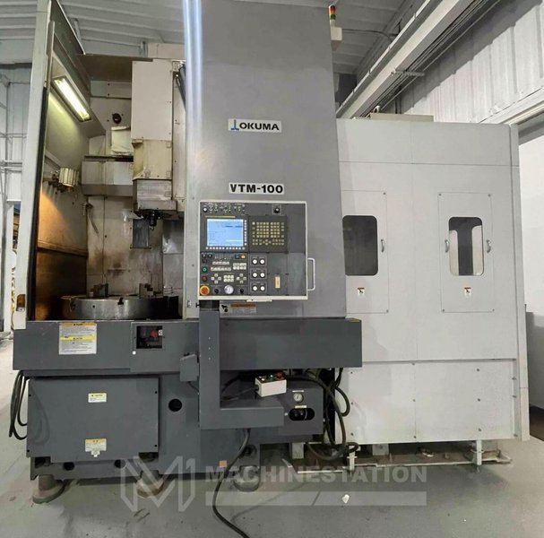 Okuma VTM-100 CNC Vertical Turning Center – Live Tool C Axis VTL