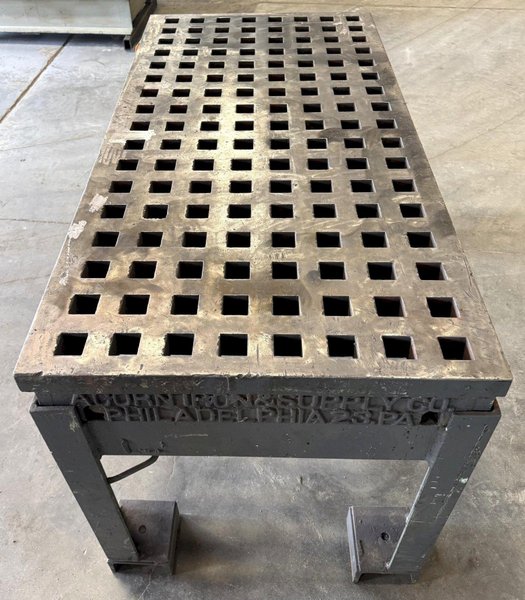 30" x 60" Acorn Welding Table, 1-3/4" Square Holes, Stand