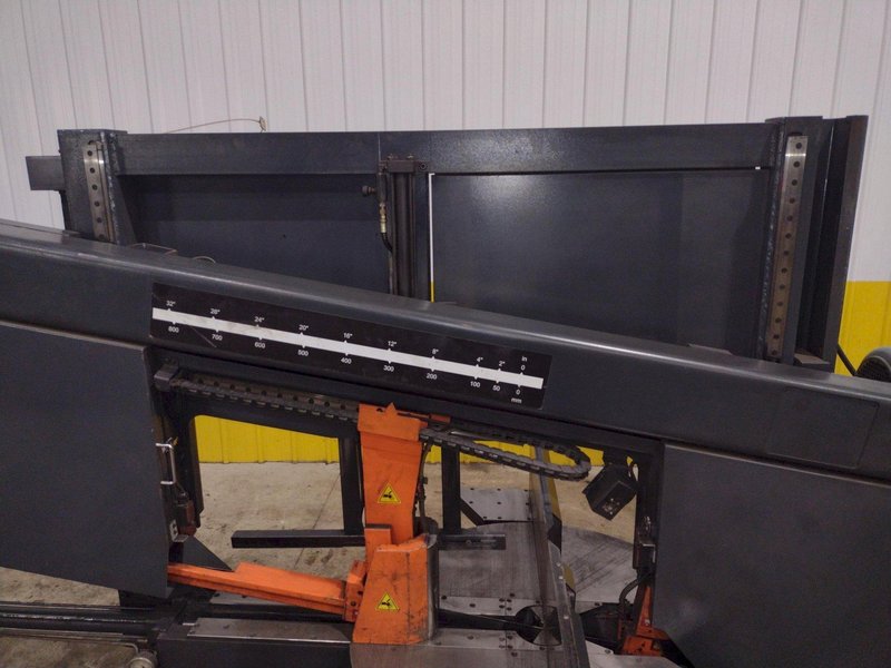 16&quot; X 28&quot; COSEN MODEL #SH-710LDM HORIZONTAL 60° MITERING BAND SAW: STOCK #23643
