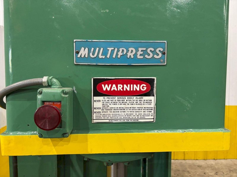 20 TON DENISON MODEL #FH20 HYDRAULIC GAP FRAME PRESS 12&quot; STROKE: YOBRO #24080