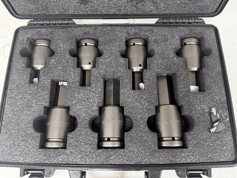 (7) 19 - 36 mm HYTORC 1&quot; ALLEN SOCKETS, FOR HYDRAULIC TORQUE WRENCH: YOBRO #24180