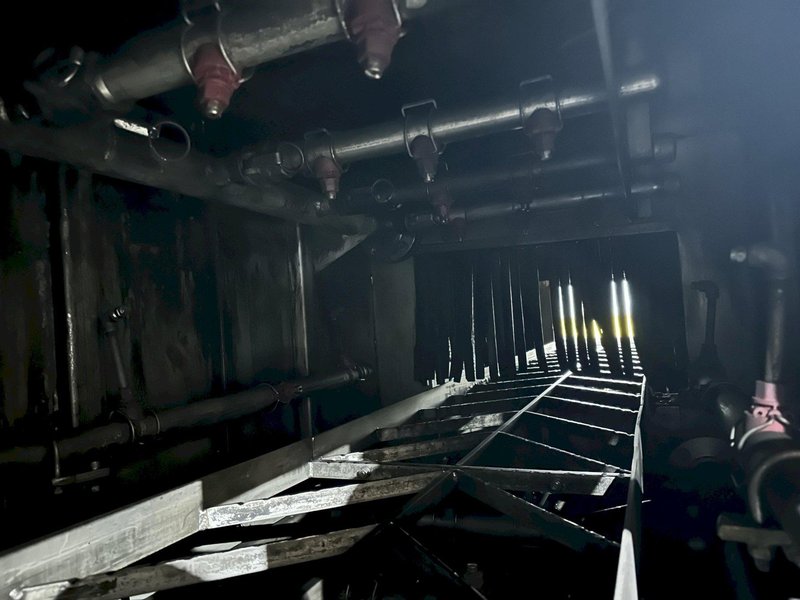 18&quot; X 15&quot; H X 4 STAGE CONTINENTAL EQUIPMENT CORP GAS HEAT STAINLESS STEEL CONVEYOR WASHER, NEW IN 2010: STOCK #21908