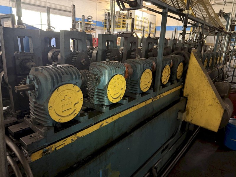 12 STAND X 2" ARBOR X 12" ROLLSPACE BRADBURY STUD MILL/ROLLFORMING LINE. STOCK # 0759026