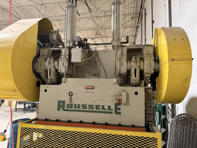 80 TON ROUSSELLE 8B60 STRAIGHT SIDE MECHANICAL PRESS. STOCK # 0759526