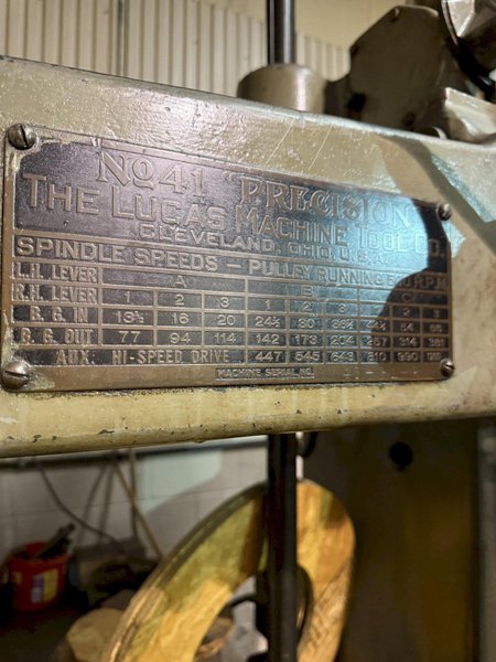 LUCAS BORING MILL. STOCK # 0546826
