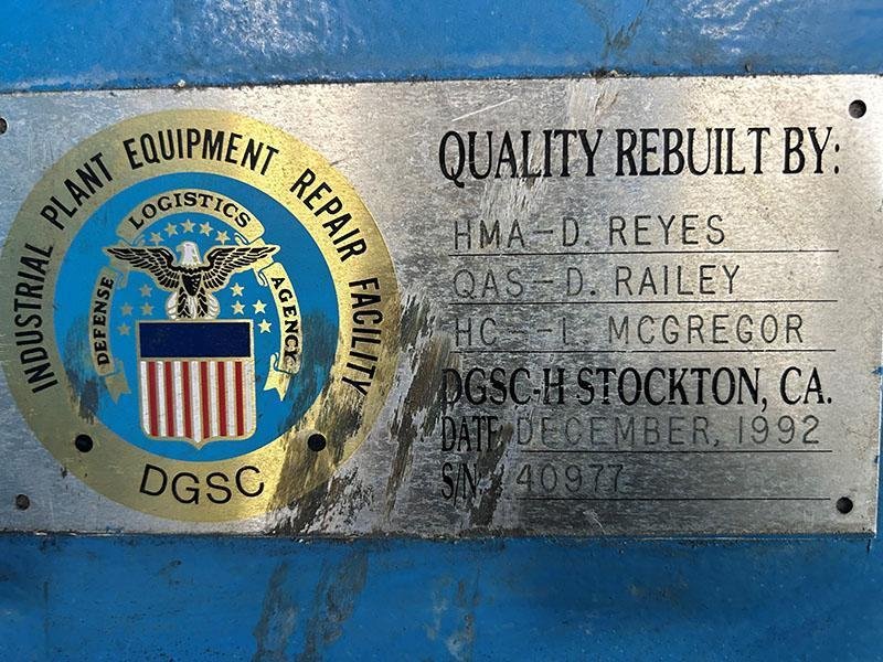 3/8" x 10' CINCINNATI Power Squaring Shear, Model 2510