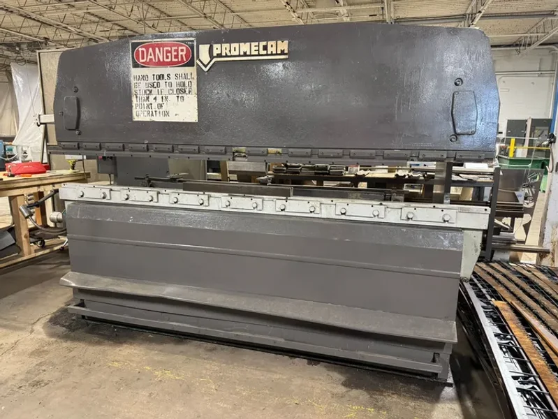 USED PROMECAM MODEL RG-80-30 10' x 88 TON UP-ACTING HYDRAULIC PRESS BRAKE