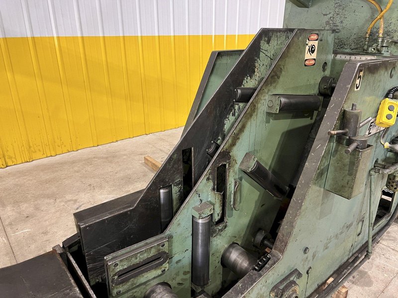 12,000 LB X 18&quot; W X .25&quot; FEED LEASE MODEL #FLCC-1860-P10 REVERSE LOOP COIL CRADLE STRAIGHTENER: STOCK 21163