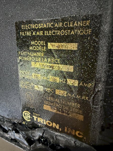 TRION AIR CLEANING SYSTEM. STOCK # 0649826